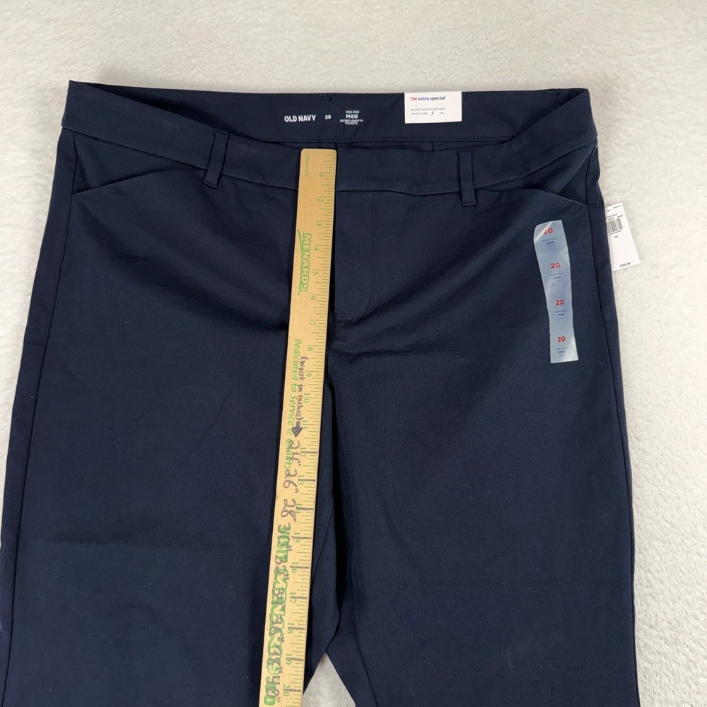 Old Navy Pixie High Rise Secret Smooth Pockets 20 (41x26) Navy Pants Women's NWT - Picture 10 of 10
